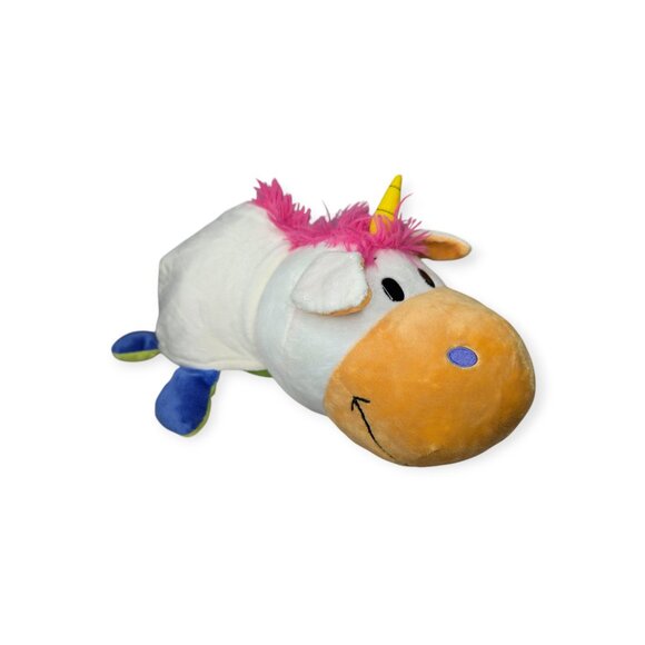 2015 Jay at Play Flip A Zoo Imogen Dragon to Persephone Unicorn Plush Animal 18" - Picture 6 of 16